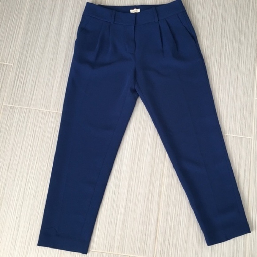 J.crew Women’s jewel tone blue ankle slacks